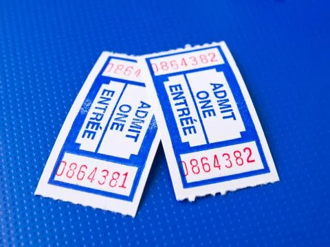 Pair of tickets Stock Photos