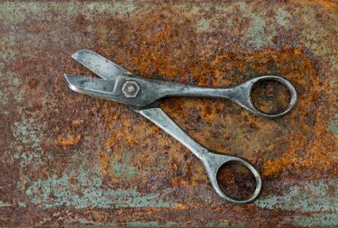 Pair of Tin Cutters Stock Photos