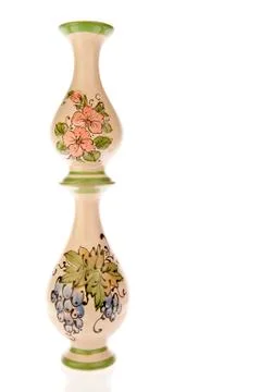 Pair of vases piled up Stock Photos