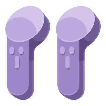 Pair of vr controllers providing immersive gaming experience イラスト素材
