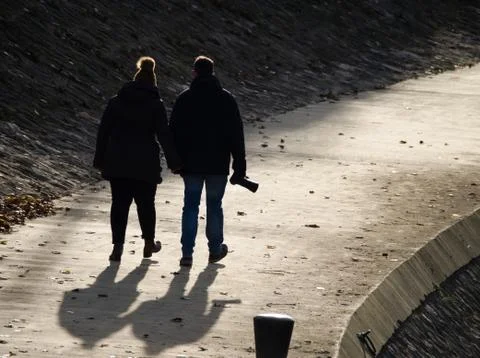 Pair on a Walk Stock Photos