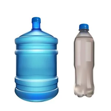 Pair water bottles Stock-Illustration