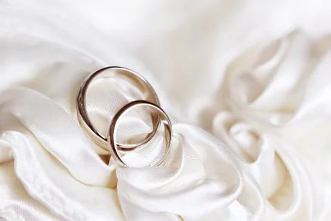 Pair of wedding rings Stock Photos