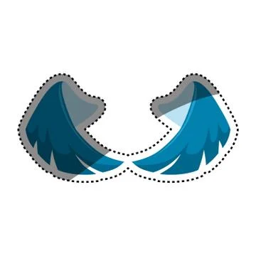 Pair of wings Illustrazione stock