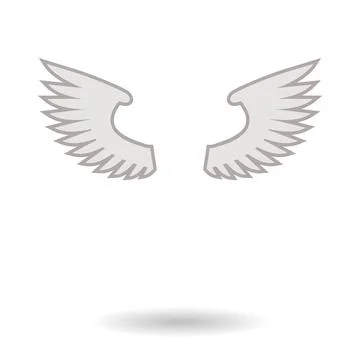 Pair of wings Stock Illustration
