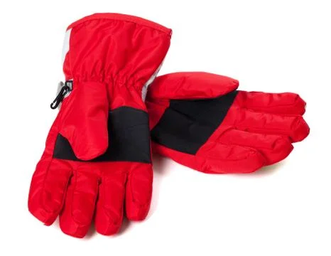 Pair of winter ski gloves Stock Photos