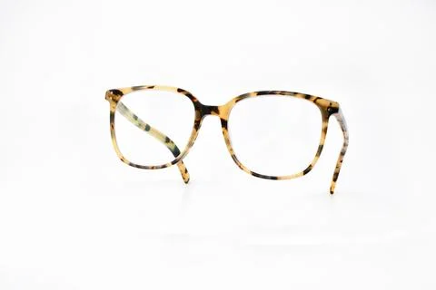 Pair of women's glasses with a patterned tortoiseshell frame Stock Photos