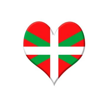 Pais vasco heart. Stock Illustration