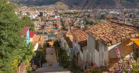 Paisaje urbano de la ciudad de Cusco Stock Photos