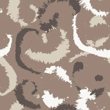 Paisley Abstract Brushstroke seamless pattern design Stock Illustration