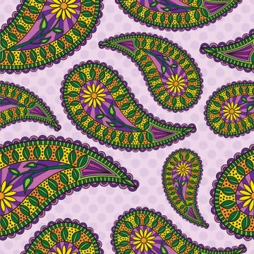 Paisley background Illustration