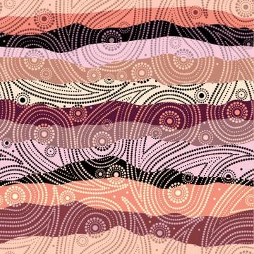 Paisley dot pattern Illustrazione stock
