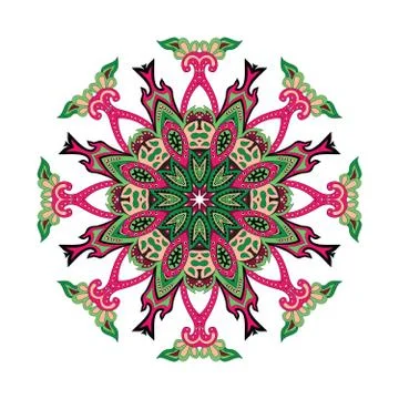 Paisley flower Stock Illustration
