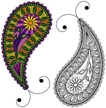 Paisley 库存插图