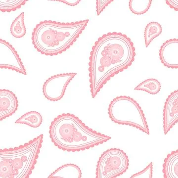 Paisley ornament. Seamless pattern. Stock Illustration
