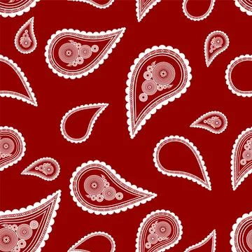Paisley ornament. Seamless pattern. Stock Illustration
