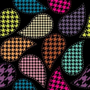 Paisley patchwork pattern イラスト素材