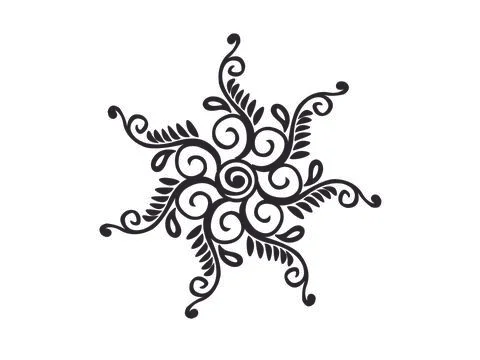 Paisley Pattern Designs - Vector Line Art Illustrazione stock