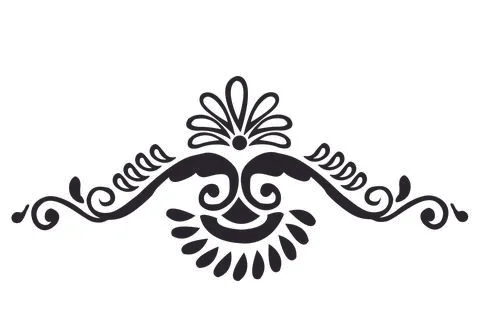 Paisley Pattern Designs - Vector Line Art Stock Illustration