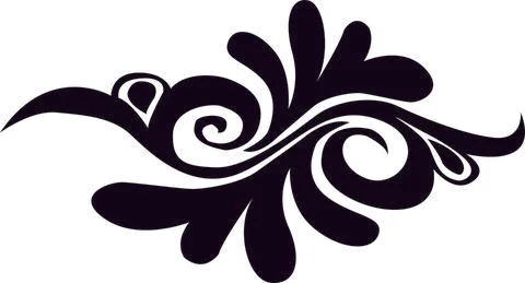 Paisley Pattern Designs - Vector Line Art Stock Illustration