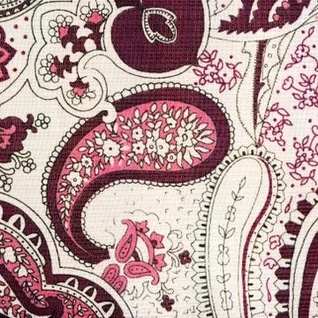 Paisley pattern with flowers Stock Photos