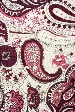 Paisley pattern with flowers Foto stock
