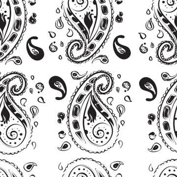 Paisley pattern Stock Illustration