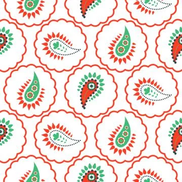 Paisley pattern seamless vector. Stock Illustration