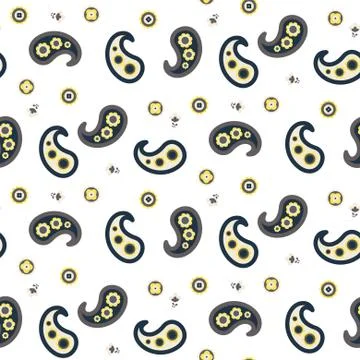 Paisley pattern seamless vector. Stock Illustration