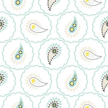 Paisley pattern seamless vector. Stock Illustration