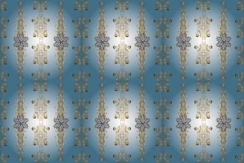 Paisley print hand drawn elements. Suitable for fabric, paper, packaging. Seamle Illustrazione stock