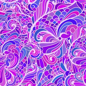 Paisley seamless fabric background pattern Stock Illustration