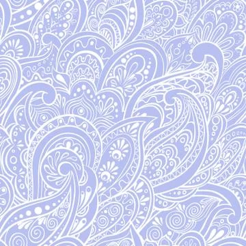 Paisley seamless pattern Stock Illustration