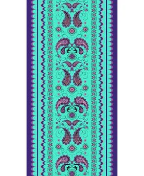 Paisley seamless pattern Stock Illustration