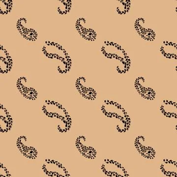 Paisley seamless pattern Stock Illustration