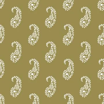 Paisley seamless pattern Illustrazione stock
