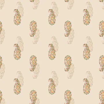 Paisley seamless pattern Stock Illustration