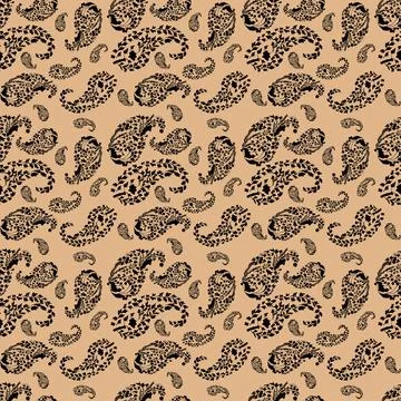 Paisley seamless pattern Illustrazione stock