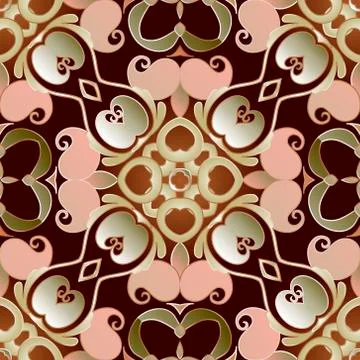 Paisley seamless pattern. Vintage patterned background. Vector ethnic style p Illustrazione stock