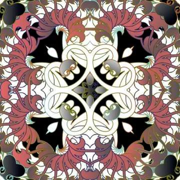 Paisley seamless pattern. Vintage patterned background. Vector ethnic style p Stock Illustration