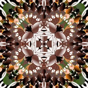 Paisley seamless pattern. Vintage patterned background. Vector ethnic style p Illustrazione stock