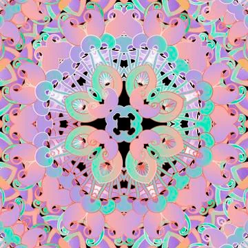 Paisley seamless pattern. Vintage patterned background. Vector ethnic style p Stock Illustration