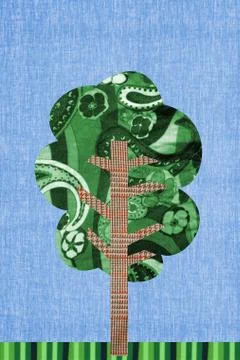 Paisley tree 스톡 일러스트