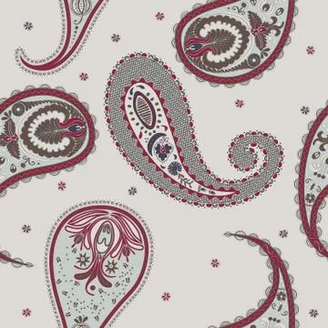 Paisley vector pattern Stock Illustration