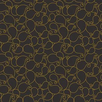 Paisley vector seamless pattern design Illustrazione stock