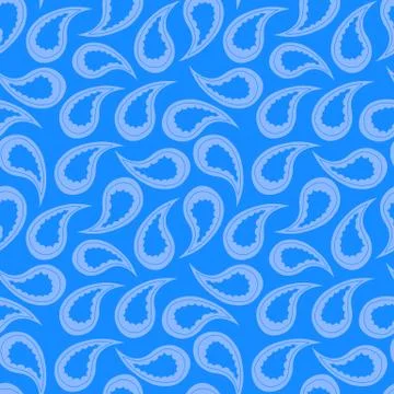 Paisley vector seamless pattern Stock Illustration