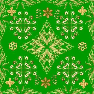 Paisleys elegant floral vector pattern background sketch illustration with vinta イラスト素材