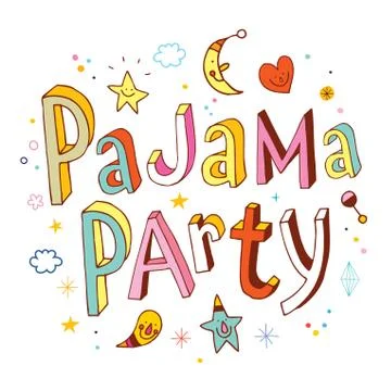 Pajama party Stock Illustration