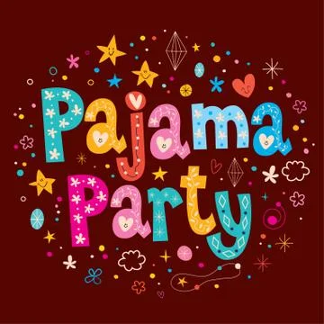 Pajama party Stock-Illustration