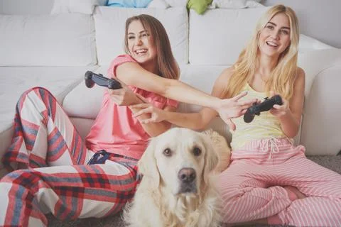 Pajama party Stock Photos